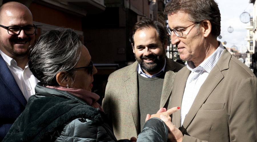 El presidente del PP-CLM visita Guadalajara junto al presidente nacional del PP, Alberto Núñez Feijóo Núñez. 